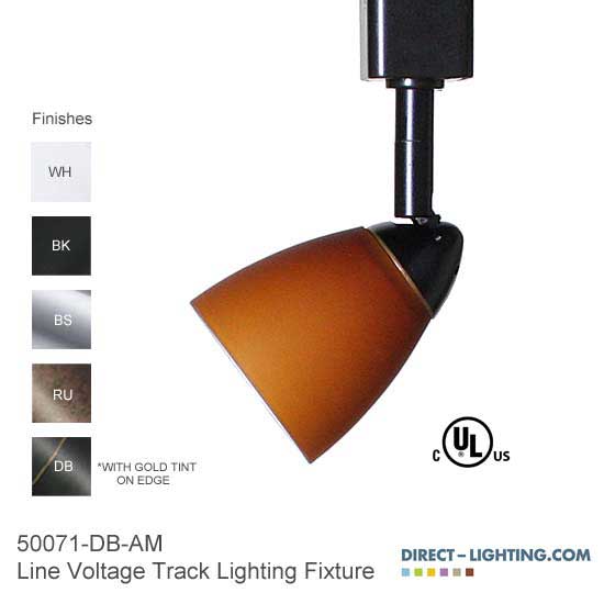 Line Voltage Track Lighting Mini Decorative Glass Shade | Direct ...