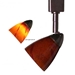 50071 Line Voltage Track Lighting Fixture - Amber Spot Glass 
