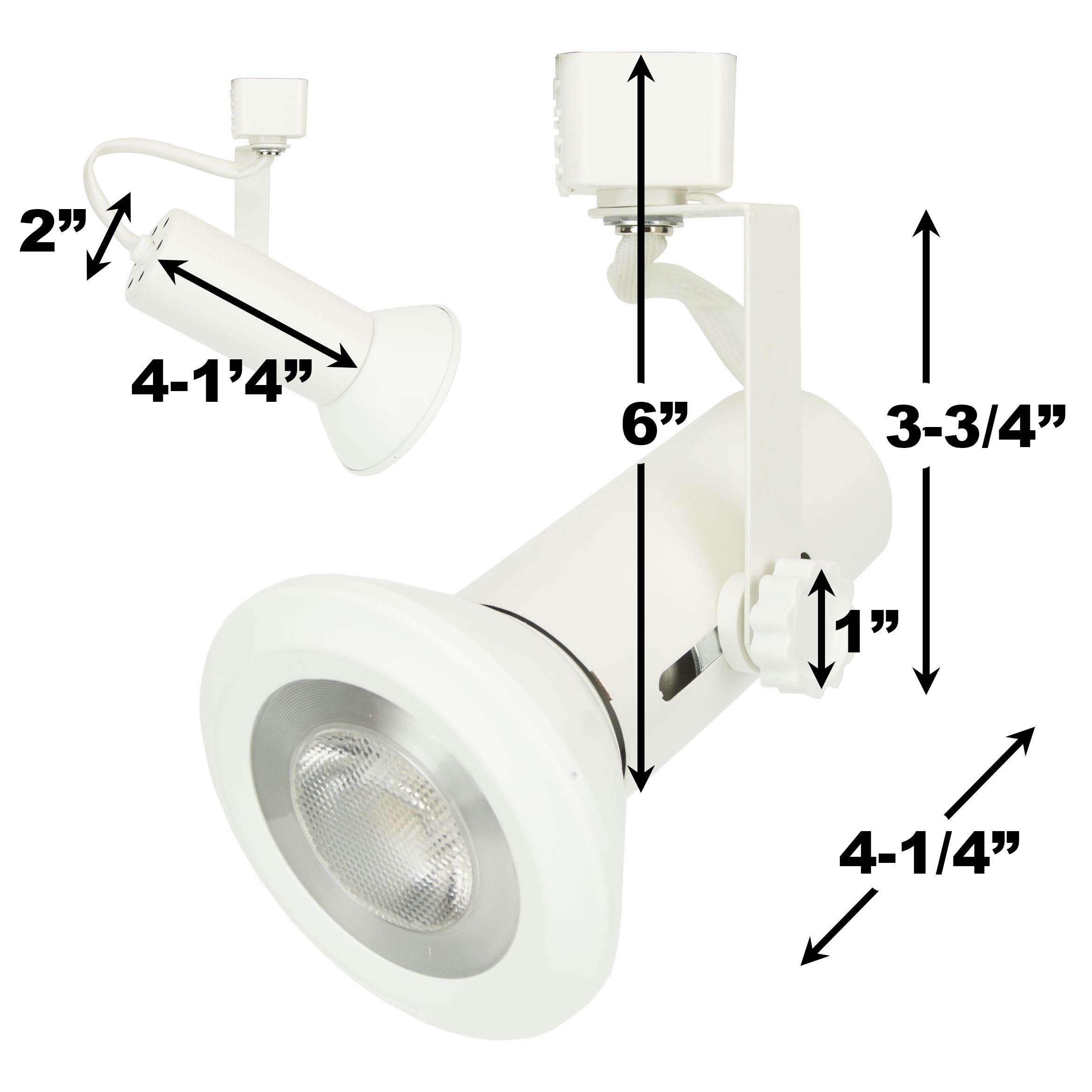 Line Voltage Track Lighting Open Back Universal Head HTW-9007 Direct ...