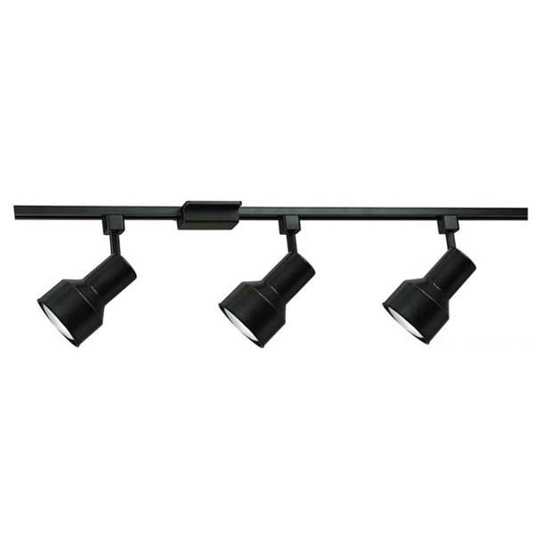 BR30 Stepped Back Track Lighting Kit 50093FC Black