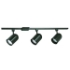 Rounded Back Line Voltage 3-Light Track Lighting Kit 500153FC - No Bulb