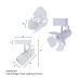 Low Voltage Barndoors Track Lighting Fixture 50029