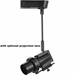 Low Voltage Track Lighting Fixture with Projection Lens (Not Included)