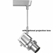 Low Voltage Track Lighting Fixture with Projection Lens (Not Included)