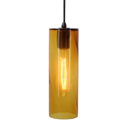 DPN-26-6-AMC Amber Cylinder Shaped Pendant Lighting