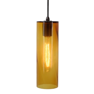 DPN-26-6-AMC Amber Cylinder Shaped Pendant Lighting