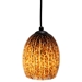 DPN-27-6-AMCK Brown Colored Dome Shaped Glass Pendant Light 