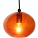 DPN-28-6-AMBCB Amber Colored Rounded Shaped Glass Pendant Light 