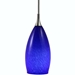 cobalt blue glass pendant light