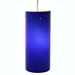 DPN-31-6-BLUE Blue Colored Cylinder Shaped Glass Pendant Light 