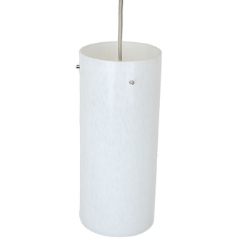 DPN-31-6-WH White Colored Cyliner Shaped Glass Pendant Light 