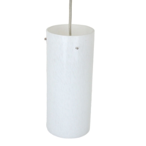 DPN-31-6-WH White Colored Cyliner Shaped Glass Pendant Light 