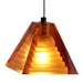 DPNL-36-6-Amber Pyramid Shaped Glass Pendant Light