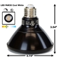 PAR30 LED Light Bulb 13W 4000K Cool White - Black Finish PAR30 LED Bulb, LED Bulbs, Light Bulbs, PAR30, PAR, LED,  Cool White, 4000K, LB-3001-BK-4K