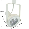LED PAR38 Rear Loading Gimbal Ring Track Lighting Fixture 50006-L38-3K-WH
