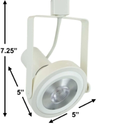 LED PAR38 Rear Loading Gimbal Ring Track Lighting Fixture 50006-L38-3K-WH