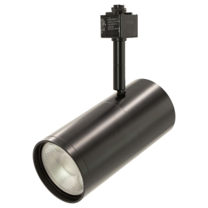 Selectable Color Temperature Track Lighting Fixture Black 8070-36W Frontview
