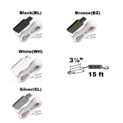 Juno Trac-Lites 2-Wire White Cord and Plug Feed, 1-Circuit, R22