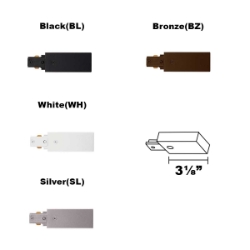 Juno Trac-Lites End Feed Connector, 1-Circuit R38