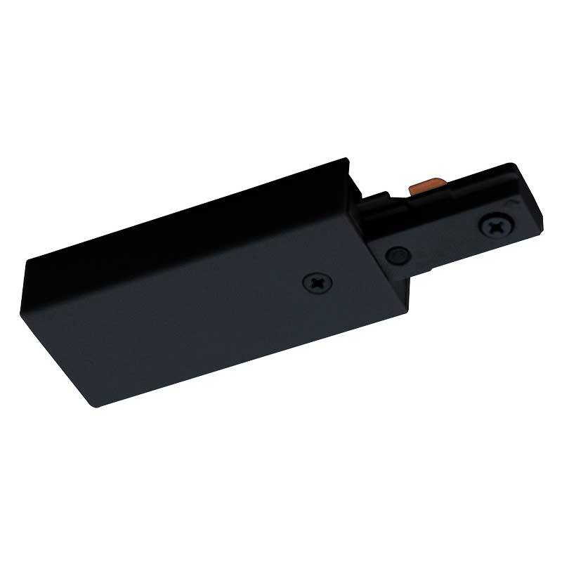 Juno Trac-Master End Feed Connector, 1-Circuit T38 Black