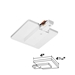 Juno Trac-Master End Feed Connector and Outlet Box Cover, 2-Circuit, TU 21 White