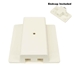 H System Single Circuit Track Lighting Floating Feed Canopy 50090 White - Endcap Included