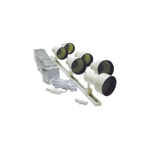 LED Display Lighting BR30 Stepped Back 6-Light Track Lighting Kit HT-50009-6-KIT
