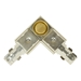 H System Single Circuit L-Shaped Connector With Power Entry 50084 Back View