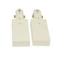 H System Single Circuit Live End Continuation Pair Connector 50114 White