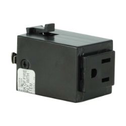 H System Track Lighting Outlet Adapter 50086 Black