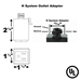 H System Track Lighting Outlet Adapter 5 Amp 50086 