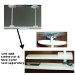 Track Suspension Kits for Flat or Sloped Ceiling 50103SC - 50103SC-12" pole-WH