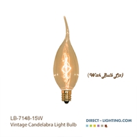 Vintage Edison Bulb - C10 - E12 Base - Incandescent - 15W