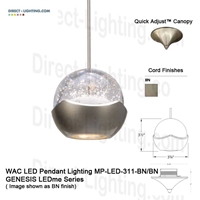 WAC LED Pendant Lighting MP-LED311-BN - GENESIS LEDme Series 
