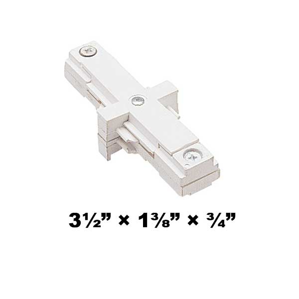 WAC Lighting J2 Series Two Circuit I Dead End Straight Line Connector J2-IDEC WAC, Lighting, Dead End, Straight, Connector, Track, Two Circuit, WAC Lighting,  J2 System, J2-I Type, 120V, J2-IDEC