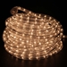 120 Volt Warm White Incandescent Rope Light 48 Feet in dark room