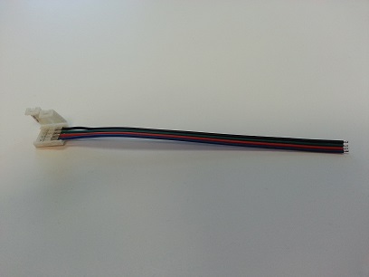 RGB5050-CJ   LED Strip Light Clamp On Pigtail Adapter, LED Ribbon Light Connectors,Led, Strip Light, Ribbon light, RGB5050-CJ